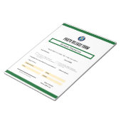 Photo Release Form Notepad ノートパッド (アングル)