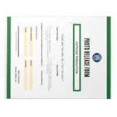 Photo Release Form Notepad ノートパッド (正面)