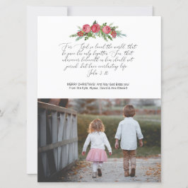 Photo Religous Christian Card John 3:16 シーズンカード