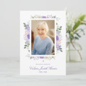 Photo Remembrance Service Dear Ones Purple Shades 招待状 (スタンド正面)