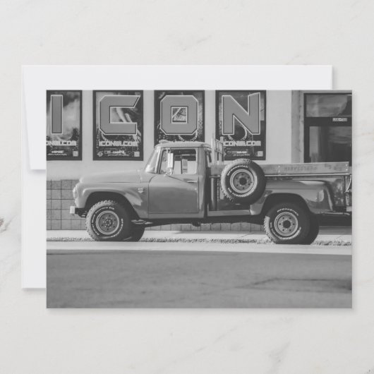 Photo Reprint American Pickup Truck 招待状 (正面)