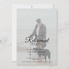 Photo Retirement Celebration Invitation 招待状