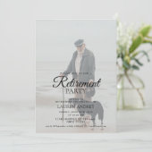 Photo Retirement Celebration Invitation 招待状 (スタンド正面)