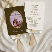 Photo Rococo Floral Antique Frame Wedding ハンドファン