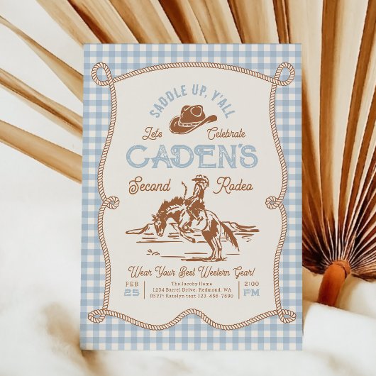 Photo Rodeo Birthday Invitation 招待状