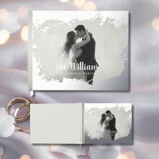 Photo Romantic Elegant Foil Guestbook Guest Book  ゲストブック