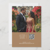 Photo Romantic Winter Nature Frame Wedding 招待状 (裏面)