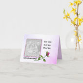 Photo Rosebudアニバーサリーカード カード (黄色い花)