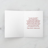 Photo Ruby Wedding Anniversary 40 years Card カード (内部)