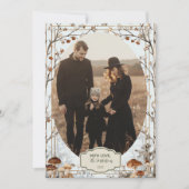 Photo Rustic Nature-Inspired Holiday シーズンカード (正面)