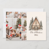 Photo Rustic Neutral Christmas シーズンカード (正面)