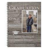 Photo Rustic Wood Graduation ノートブック (正面)