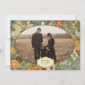 Photo Rustic Woodland Botanical Christmas シーズンカード (正面)