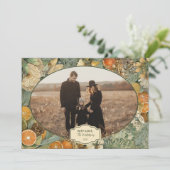 Photo Rustic Woodland Botanical Christmas シーズンカード (スタンド正面)