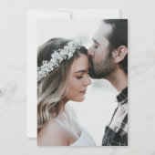 Photo Sage Green モダン Script結婚's 招待状 (裏面)