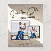 PHOTO Save The Date – 手書きモダンスクリプト (正面)