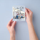 PHOTO Save The Date – 手書きモダンスクリプト チラシ (手)