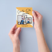 PHOTO Save The Date – 手書きモダンスクリプト チラシ (手)