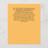 PHOTO Save The Date – 手書きモダンスクリプト チラシ (裏面)