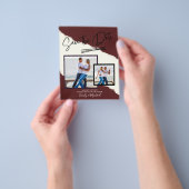 PHOTO Save The Date – 手書きモダンスクリプト チラシ (手)