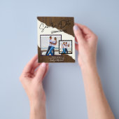 PHOTO Save The Date – 手書きモダンスクリプト チラシ (手)