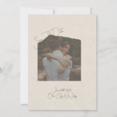 Photo Save The Date  招待状 (正面)