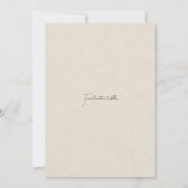 Photo Save The Date  招待状 (裏面)