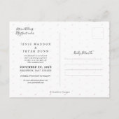 Photo Save the Date, Boho Blue Gum Eucalyptus 案内ポストカード (裏面)