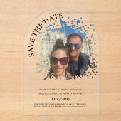 Photo Save the date Clear アクリル招待状 (正面)