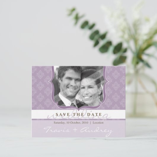 PHOTO SAVE THE DATE :: pictureframeエレガンス2 ポストカード (スタンド正面)