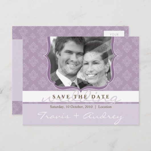 PHOTO SAVE THE DATE :: pictureframeエレガンス2 ポストカード (正面/裏面)