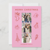 Photo Scribble Christmas Flat Holiday Card シーズンカード (正面)