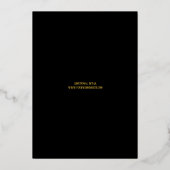 Photo Script セーブ・ザ・デート 箔招待状 (裏面)
