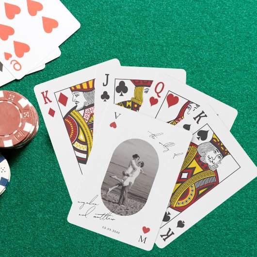 Photo Script Casino Vegas Wedding Guestbook Favor トランプ