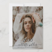 Photo Script Graduation Party Invitation 招待状 (正面)