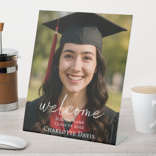 Photo script Graduation Party welcome 台座サイン (インサイチュ)