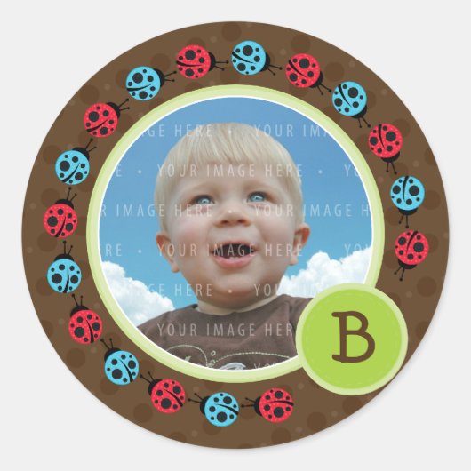 PHOTO SEAL :: ladybird circle 1 ラウンドシール (正面)