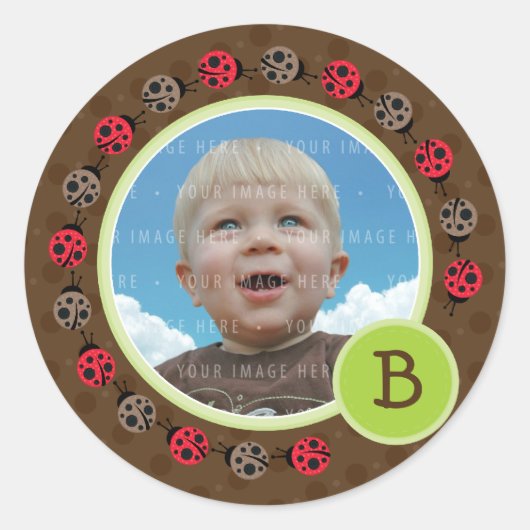 PHOTO SEAL :: ladybird circle 3 ラウンドシール (正面)