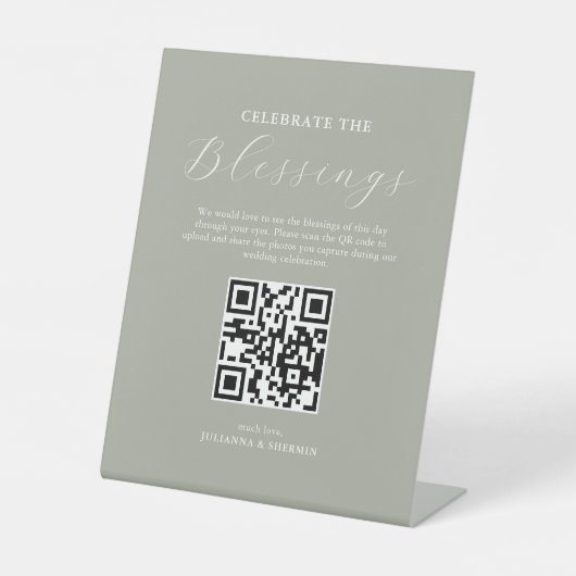 Photo Sharing Wedding 台座サイン (正面)