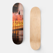 photo, silhouette homme スケートボード (正面)