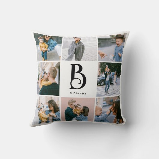 Photo Simple Chic Monogram クッション (裏面)