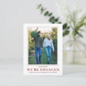 PHOTO Snowflake Winter婚約発表 ポストカード (スタンド正面)