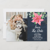 Photo Soft Winter Berry Christmas 結婚's セーブザデート (正面)