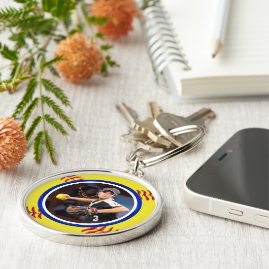 PHOTO, Softballシニアデイギフトアイディア, Softball キーホルダー (側面)