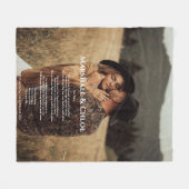 Photo Song歌詞フリースブランケット フリースブランケット (正面(横))