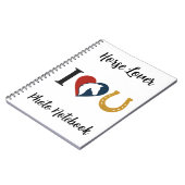 Photo Spiral Bound Notebook for Horse Lovers ノートブック (左側)