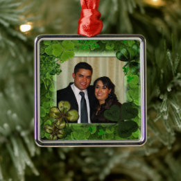 Photo St. Patrick's Day Ornament メタルオーナメント