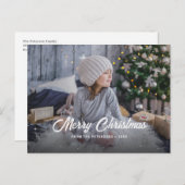 Photo Starry Merry Christmas シーズンポストカード (正面/裏面)