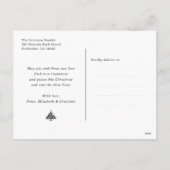 Photo Starry Merry Christmas シーズンポストカード (裏面)