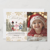 Photo Sugar Plum Nutcracker Thank You 招待状 (正面)